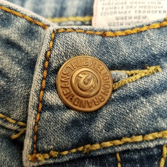 {27} True Religion Billy Dark Hallow First Edition Jeans Women's - Picture 11 of 16